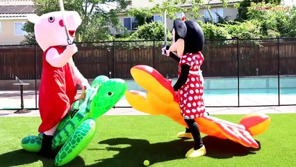 PEPPA PIG KIDNAPPED by BLACK SPIDERMAN w_ Minnie Mouse & Chase - Funny Real Life Superhero Movie-zXPj8M2Q