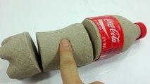 Coca Cola Kinetic Sand DIY How To Make Learn Colors Slime Foam Clay Icecream-qnCdX