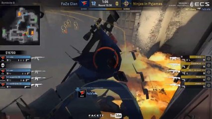 CSGO: Niko's incredible 1v3 clutch!