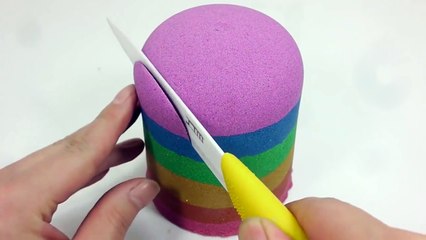 Baby Doll Bath Time Colors Kinetic Sand Cake Toy Surprise Learn Colors-Eb4hN-zXy
