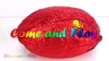 Giant Chocolate Egg Bashing Football Surprise Toys Disney MLP Superhero Spiderman Learn Colors Kids-rhRoG6F