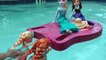 Lifeguard RESCUES toddler ANNA ! Cute bird around! Diving - Playing - Splash - Swim - Toddler ELSA-Bz9LLO