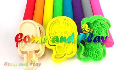 Learn Colors Play Doh Modelling Clay Popsicle Ice Cream Pororo Paw Patrol Microwave Surprise Toys-Uug