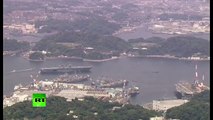 Japan deploys Izumo warship to protect US vessel after N. Korea threats to turn it into  ghost