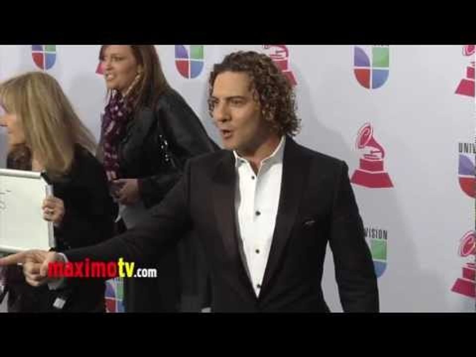 David Bisbal XIII Latin Grammy Awards Alfombra Verde ARRIVALS