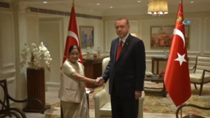 Cumhurbaşkanı Erdoğan, Hindistan Dışişleri Bakanı ile Görüştü