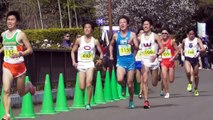 【頑張れ中大】 立川ﾊｰﾌﾏﾗｿﾝ (日本学生ﾊｰﾌ） ｺﾞｰﾙ手前、ﾄｯﾌﾟ通過から16分間　2017.3.5