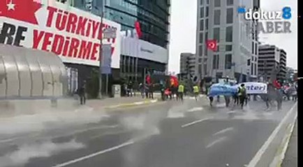 1 Mayıs - Mecidiyeköy'de polisten sert saldırı