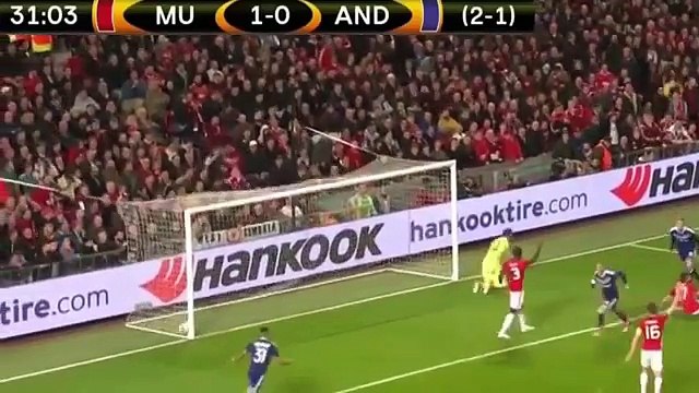 أهداف مباراة مانشستر يونايتد و أندرلخت 1-2 تعليق اجنبي الدورى الاوربي HD