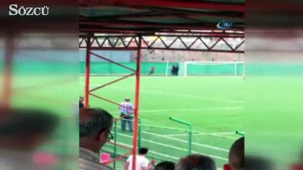 Taraftarlar hakeme saldırdı