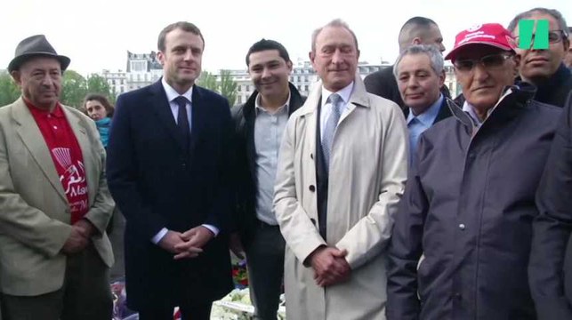 Les images de l'hommage de Macron à Brahim Bouarram, assassiné par des militants d'extrême droite en 1995