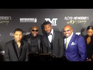 Floyd Mayweather Gervonta Davis at Floyd's bday - esnews boxing