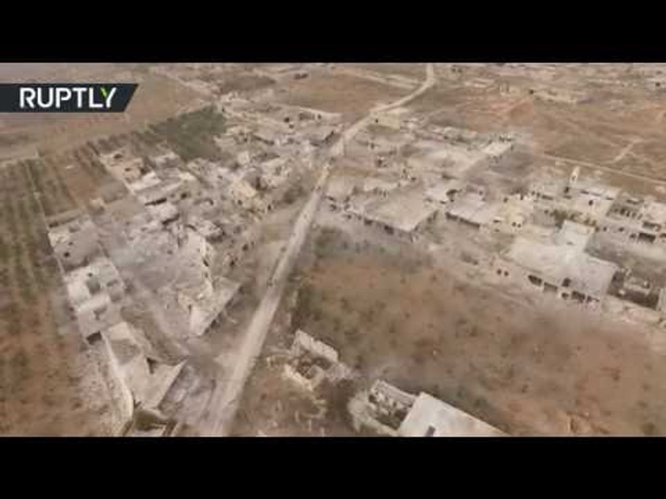 Drone buzzes over two east Aleppo districts taken by Syrian Army from rebels