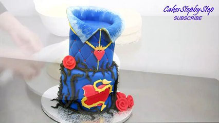 EVIE Disney Descendants Cake How To Make  by Cakes StepbyStep-ZWnuSdC