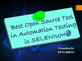 best selenium training institute in Bangalore