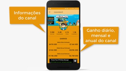 Quanto Ganha um Youtuber | Aplicativo