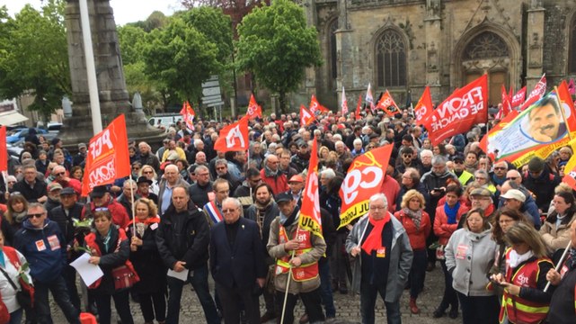 1er mai : l'intersyndicale rassemble un millier de personnes