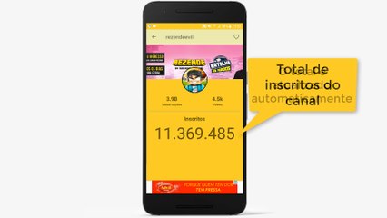 Contador de Inscritos para Youtubers | Aplicativo