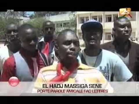 Les édutiants de la FLESH lancent un ultimatum de 48 heures aux autorités administratives Jt Français 29 Mai 2012