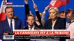 A la fin de son meeting, ce midi, à Villepinte, Marine Le Pen dédie la Marseillaise "à ceux qui servent la France"