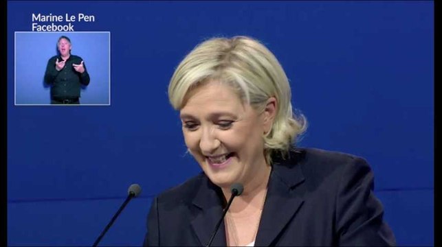 Au meeting de Villepinte, Marine Le Pen reprend le discours de François Hollande sur le monde de la finance