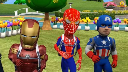 Bad Baby Dinosaurs Vs Superhero Babies Spiderman Frozen Elsa Hulk Captain America Ironman