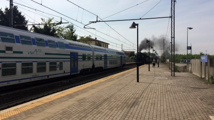 LOCOMOTIVA A VAPORE TRANSITA A PREGANZIOL TV