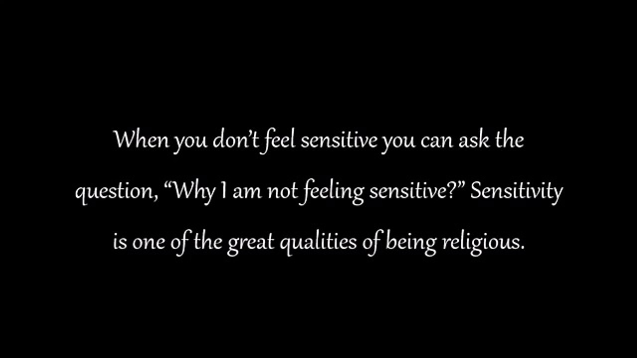 Why Do I Get So Sensitive