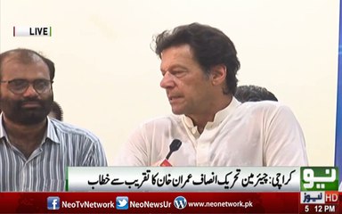 I Never Expecting "Go Nawaz Go" In This Function:- Imran Khan