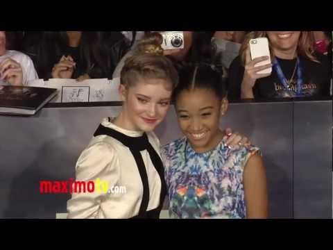 Willow Shields and Amandla Stenberg TWILIGHT Breaking Dawn Part 2 Premiere ARRIVALS