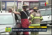 Anciano estrelló su auto contra dos casas en Pueblo Libre