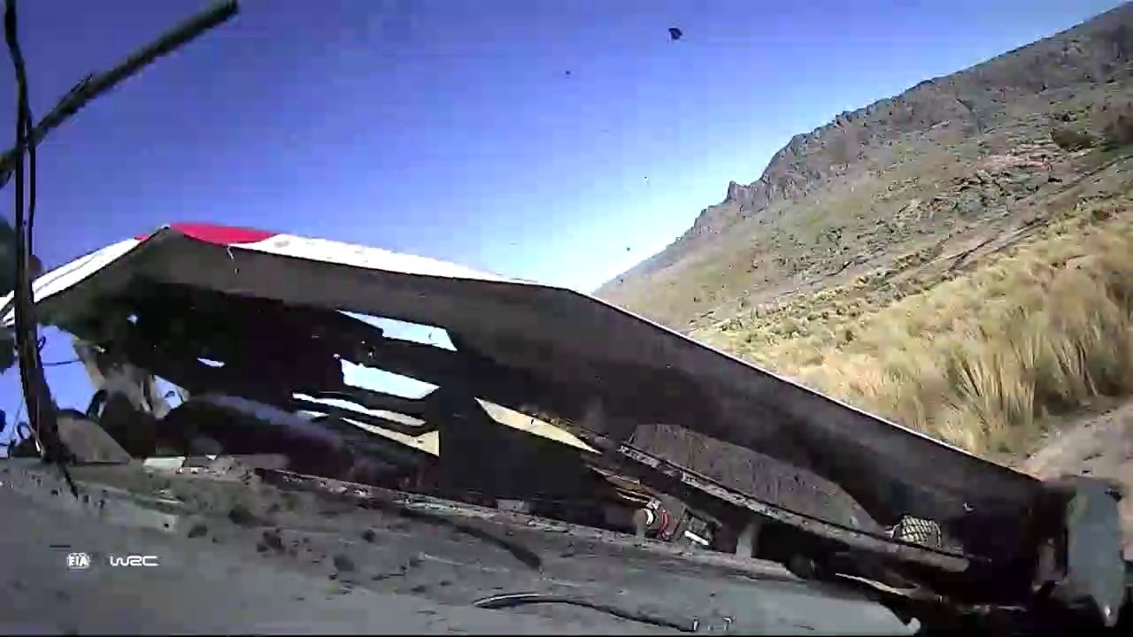 WRC 2017 Rally Argentina day 3 Meeke Mega Crash