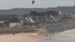 Kite-surfing au spot du Thar (Saint-Pair-sur-Mer)