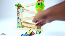 Baby toy learning video - learn colors and numbers with wooden toys for babies preschoolers in english