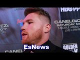 Canelo Alvarez On Fighting Chavez Jr This is Biggest Fight In History EsNews Boxing