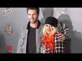 Adam Levine and Christina Aguilera 