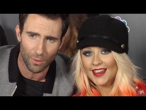 Christina Aguilera, Adam Levine, Cee Lo, Blake Shelton The Voice Season 3 Red Carpet