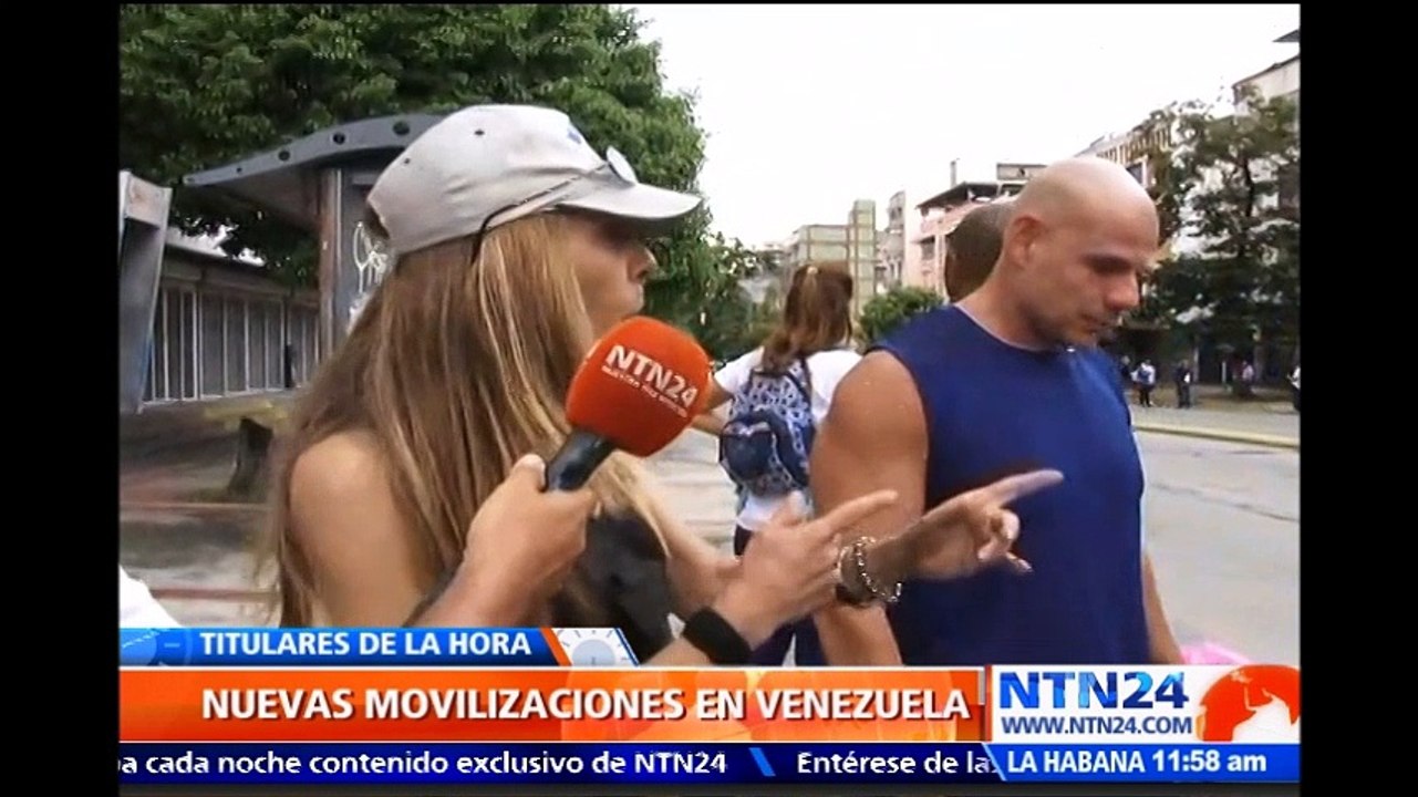 Fuerza pública venezolana reprime las manifestaciones antigubernamentales del Día Internacional del Trabajo