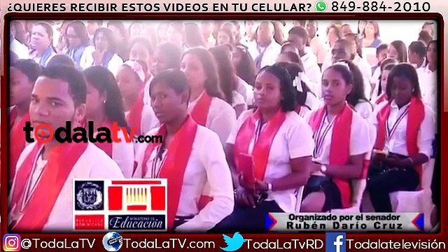 Navarro afirma que la revolución educativa es expresión de la labor ética del presidente Danilo Medina-Video