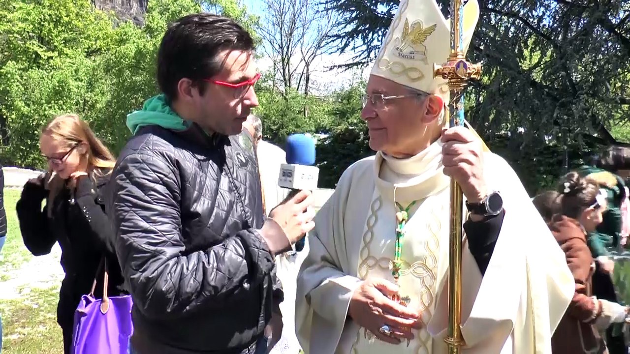 Les adieux de Monseigneur di Falco à Notre Dame du Laus