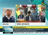 Mandatario boliviano preside acto del Día de los Trabajadores