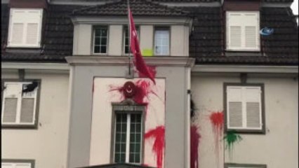 Zürih Başkonsolosluğuna Saldırı- Konsoloslukta Maddi Hasar Var- Saldırganlar "Erdoğan'ı Öldürün...
