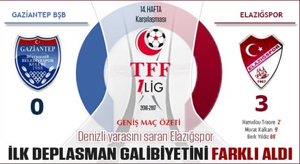 Gaziantep BŞB 0-3 Elazığspor Maç Özeti