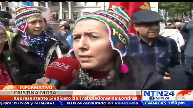 Londinenses e inmigrantes se unen en marchas para exigir mejoras laborales en el Día Internacional del Trabajo