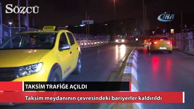 Taksim meydanı araç ve yaya trafiğine açıldı