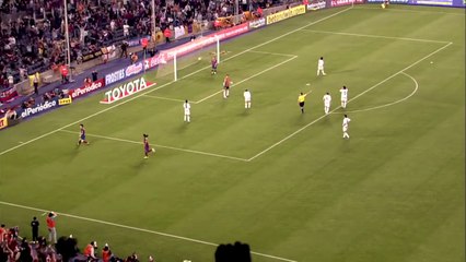 leo messi first goal for barcelona