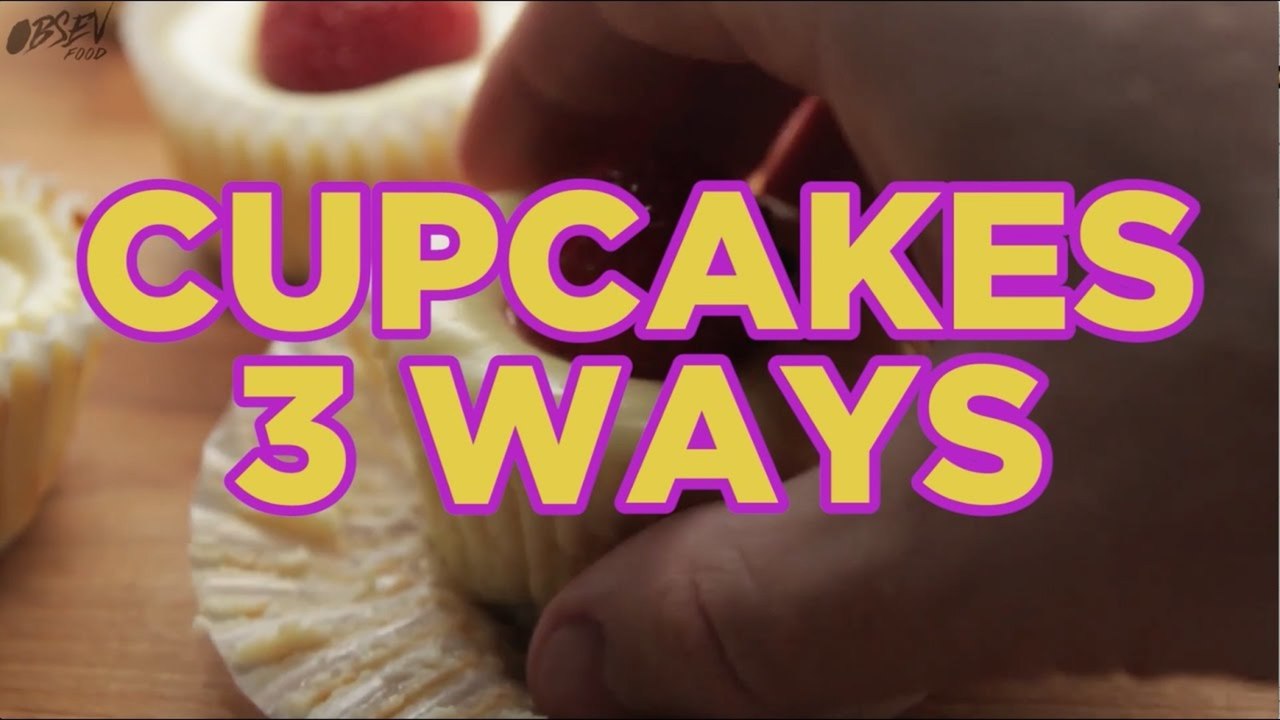 Cupcakes 3 Ways - Yummy Cupcake Recipes