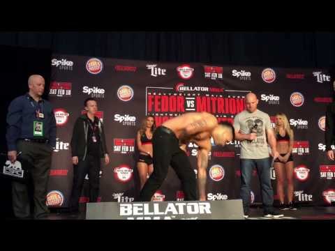 Bellator weigh in undercard Fedor vs Mitrione - esnews bellator mma UFC boxing