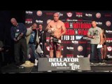 Bellator 170lbs face off weigh in - esnews bellator mma UFC boxing