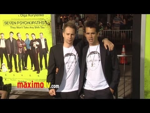 Colin Farrell, Sam Rockwell, Abbie Cornish Seven Psychopaths Premiere